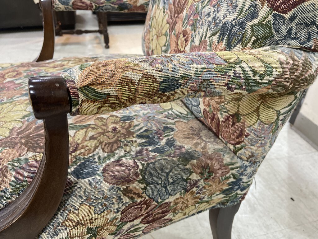 82361 - Floral Arm Chair 25x25x40