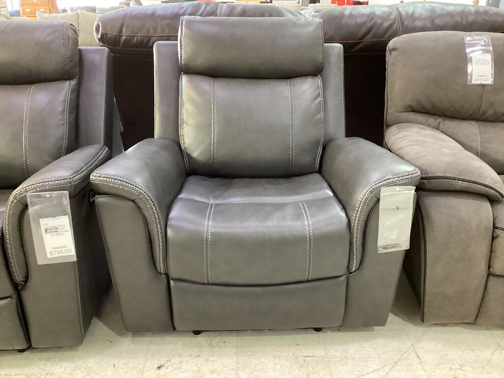 Verona Gray NEW Power Recliner 40x31x40 (676092)