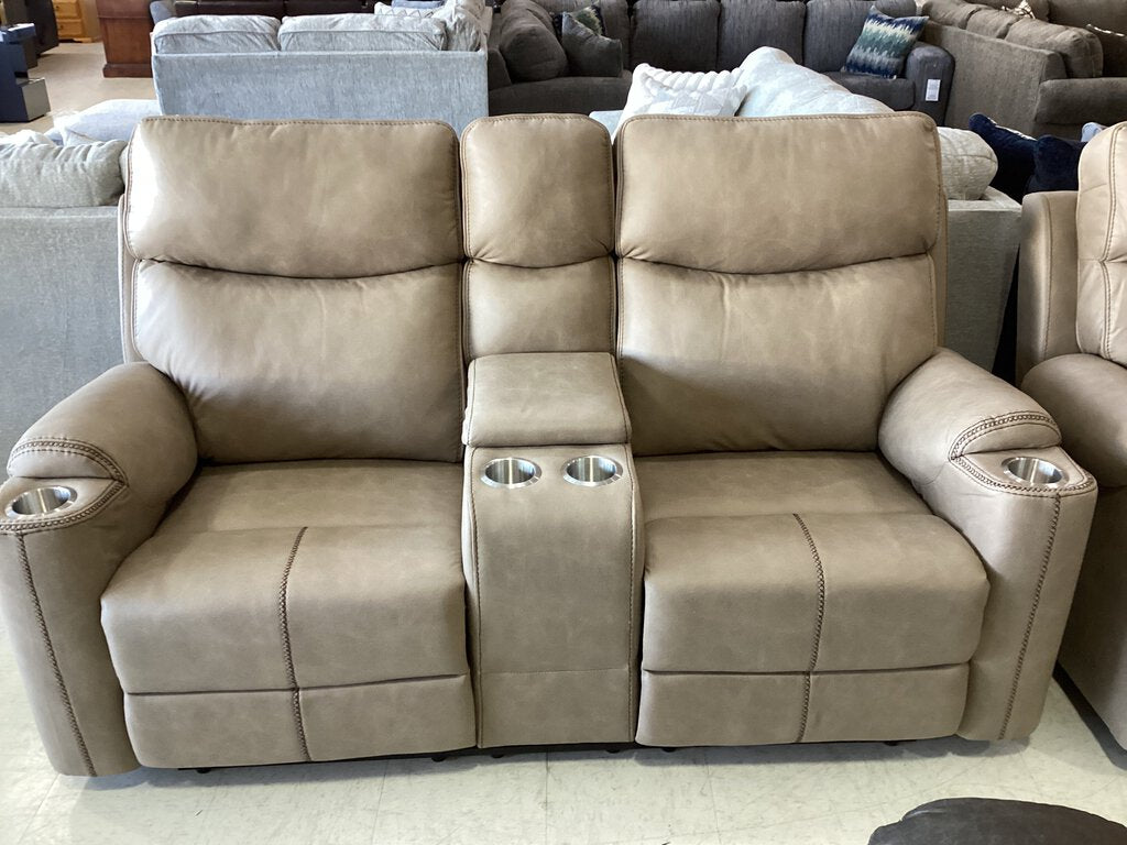 Frisco Tan NEW Motion Loveseat 74x32x43 (678321)