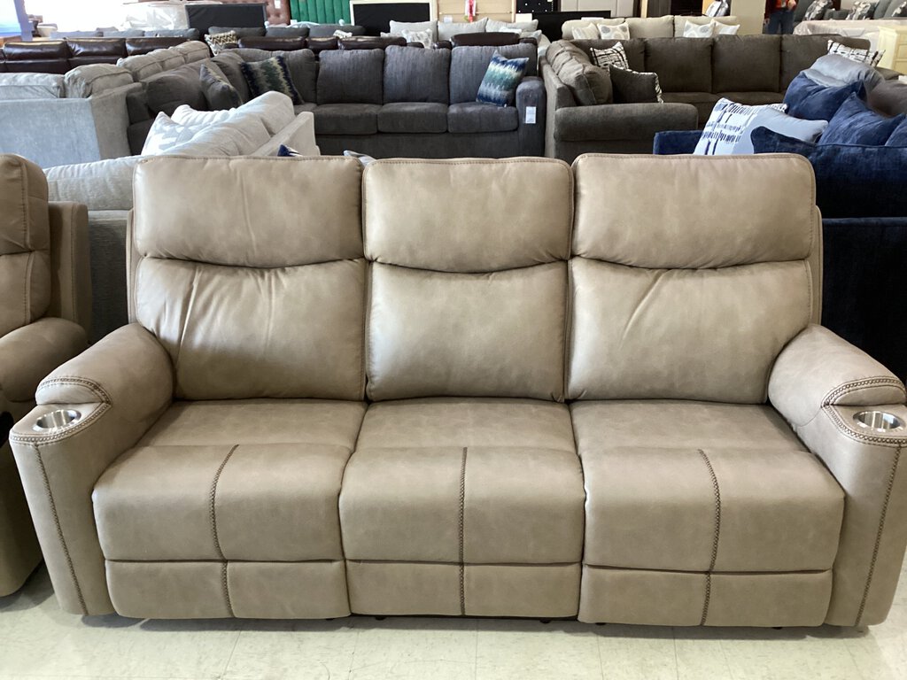 Frisco Tan NEW Motion Sofa 84x34x44 (678320)