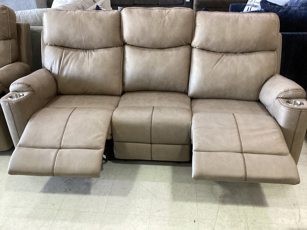 Frisco Tan NEW Motion Sofa 84x34x44 (678320)