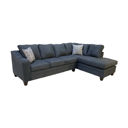 Hershey Navy NEW 2pc Sectional 110x76x38 (4750-06S/L)