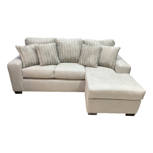 Dexter Newsprint NEW 2pc Reversible Sofa Chaise 87x62x37 (2910-07S-CE)