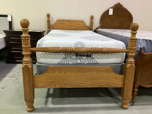 82422 - Oak Twin Bed Frame 41x83x36