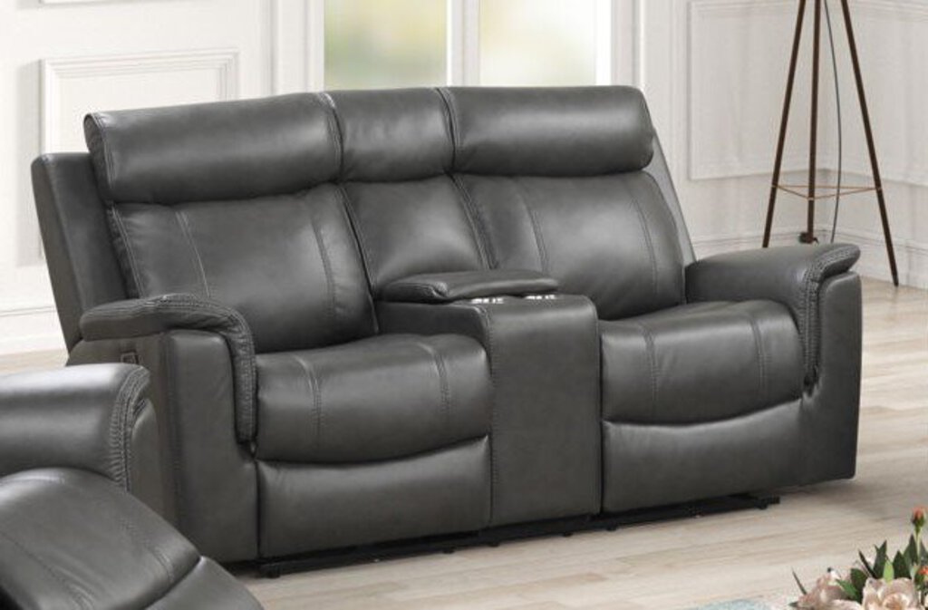 Verona Gray NEW Power Motion Loveseat 74x36x42 (676091)