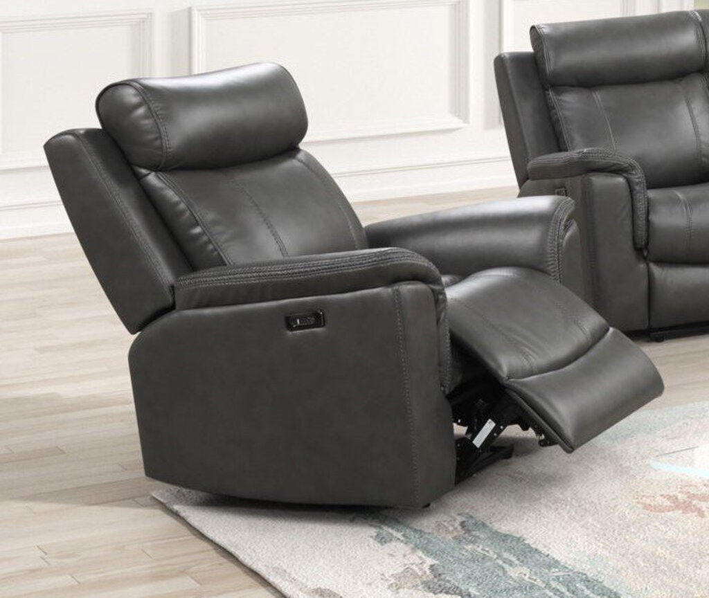 Verona Gray NEW Power Recliner 40x31x40 (676092)