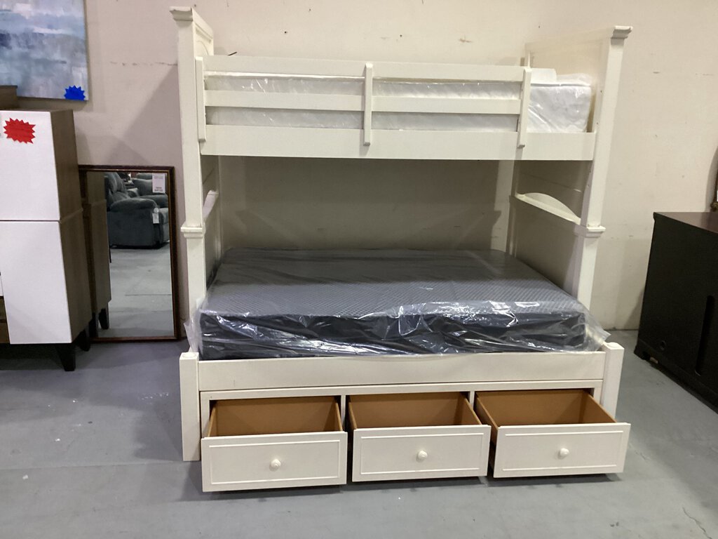 82563 - Legacy Classic White Bunk Bed w/Storage 81x58x78