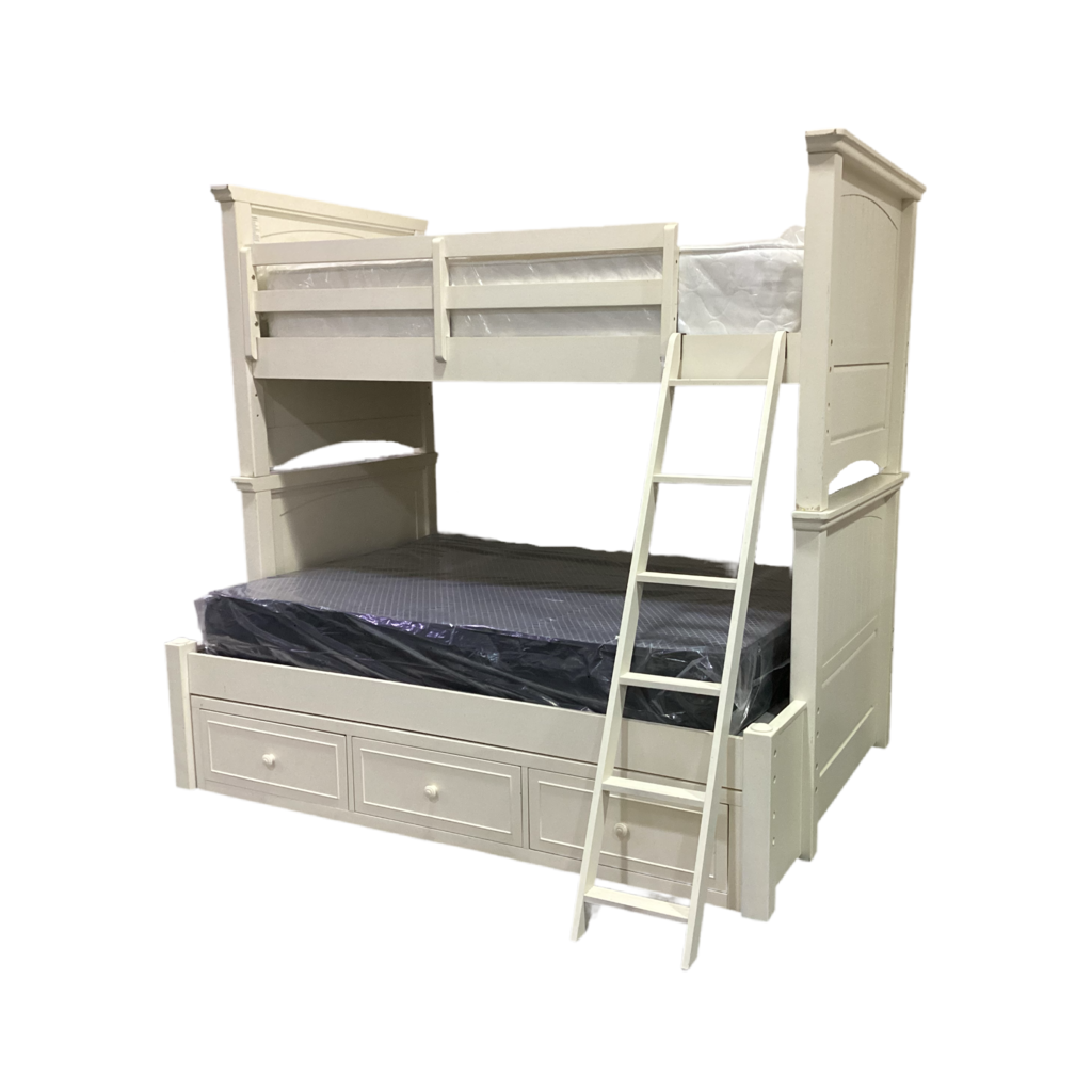 82563 - Legacy Classic White Bunk Bed w/Storage 81x58x78