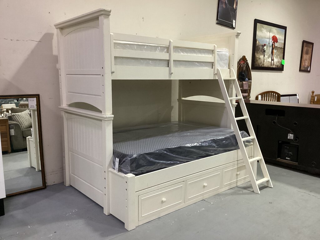 82563 - Legacy Classic White Bunk Bed w/Storage 81x58x78