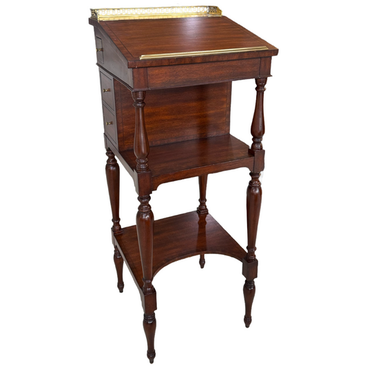 82606 - Maitland Smith Mahogany Lectern Podium 18x17x46