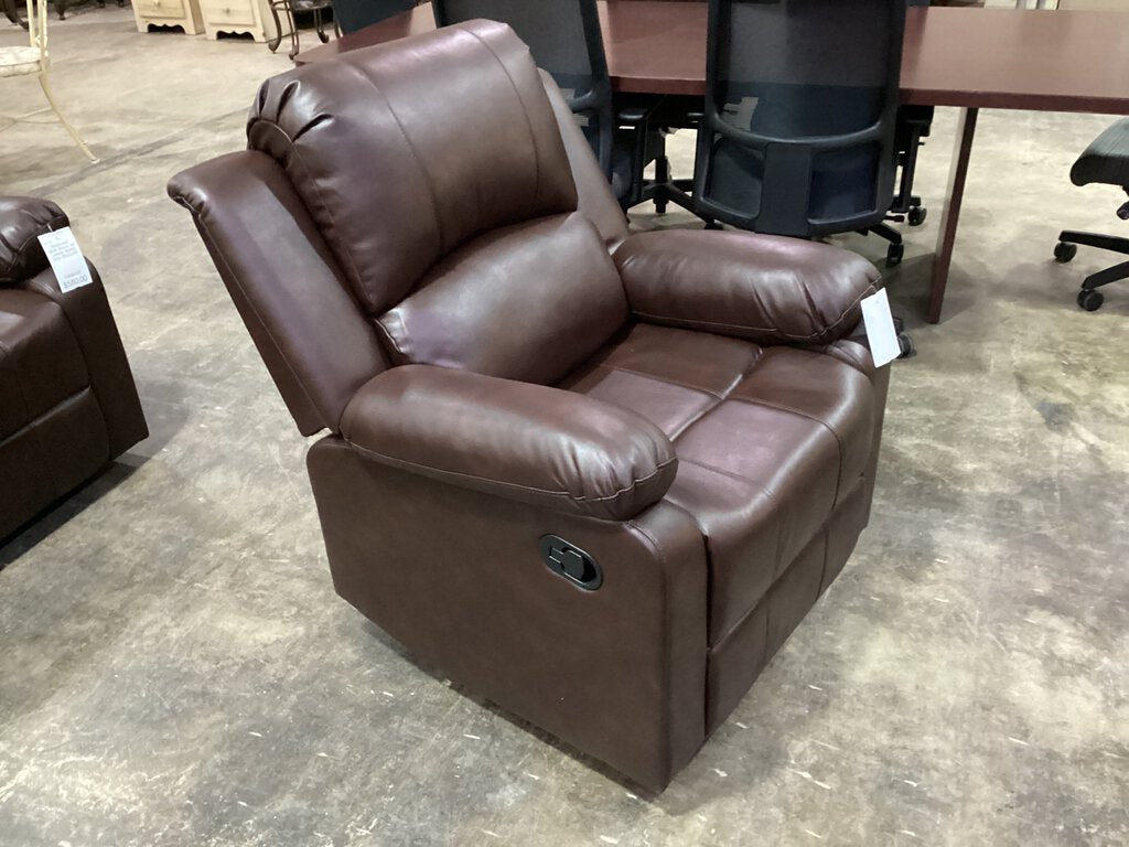Westwood NEW Brown Air Leather Recliner 35x32x40 (680322)