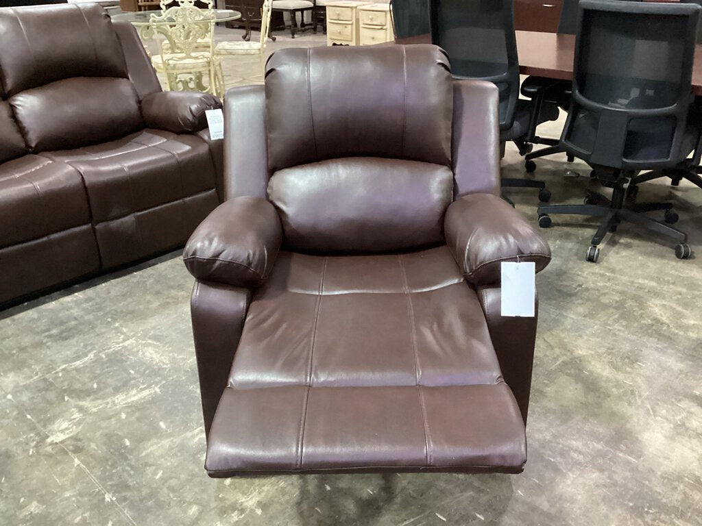 Westwood NEW Brown Air Leather Recliner 35x32x40 (680322)