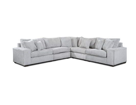 Libby Light Gray NEW 5pc Modular Sectional 130x130x40 (1300-05)