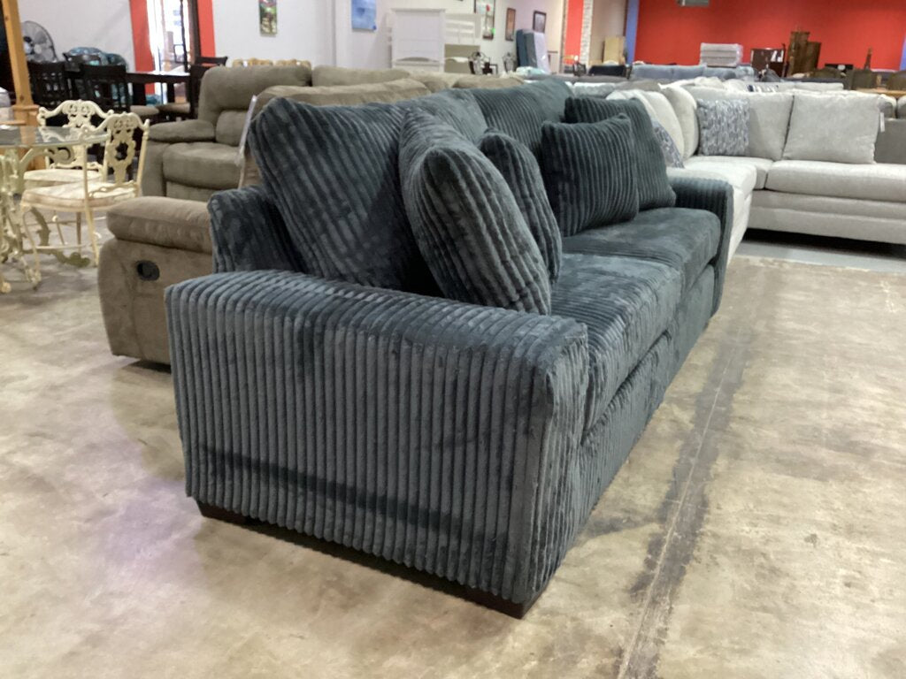 LIbby Charcoal NEW 2pc Sofa 107x38x40 (1300-07S)