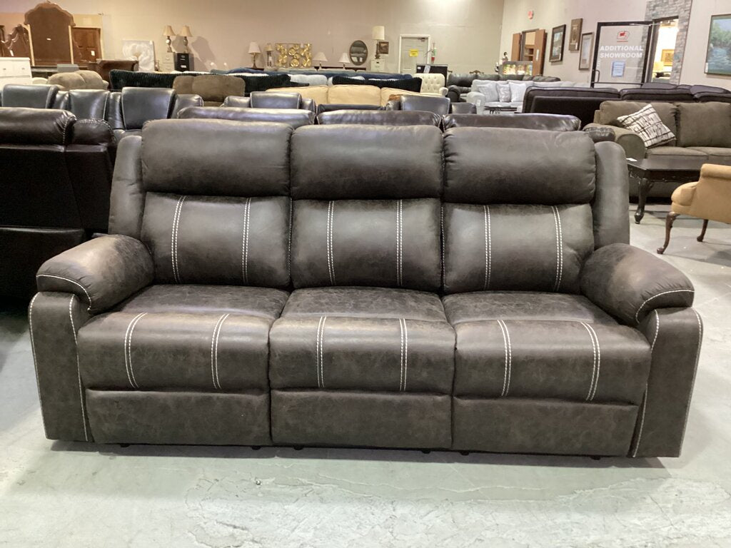 Lucca Brown NEW Motion Sofa w/Drop Down Console 82x30x38 (679320)