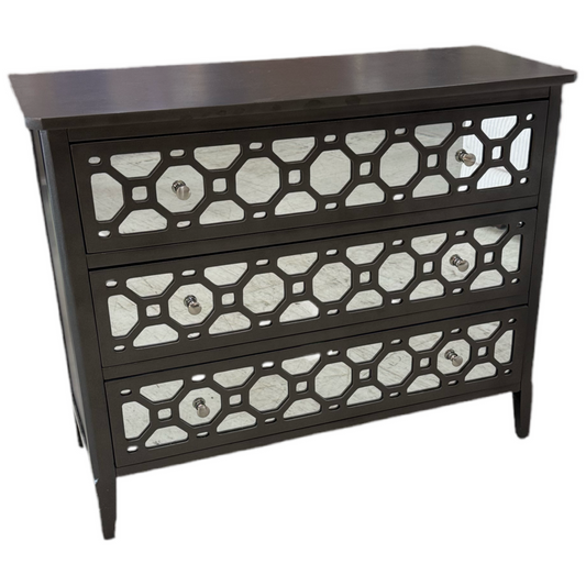 83128 - Top Art Mirrored Front Accent Cabinet 40x16x33