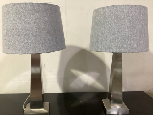 83183 Pair Of Silver Lamps