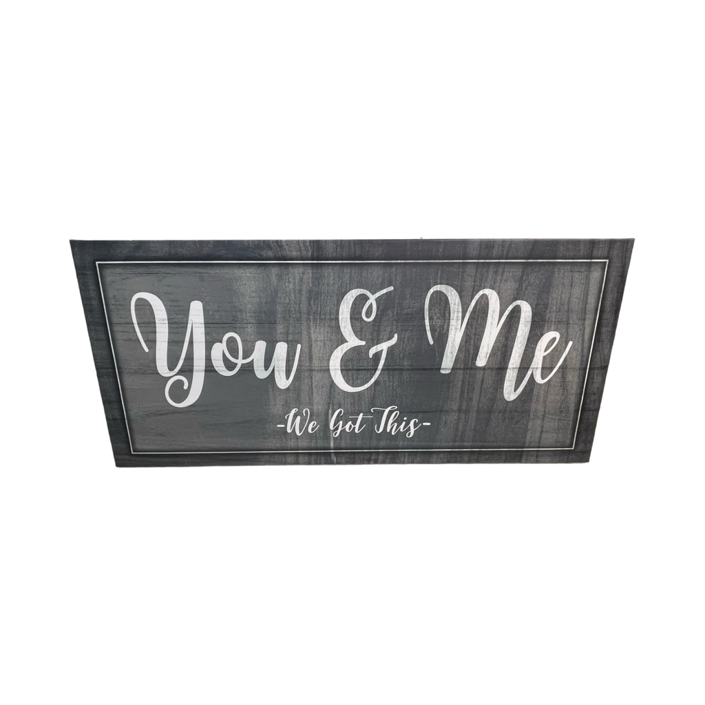 83224 (8529-3) You & Me - We Got This Canvas Art 26x1x26