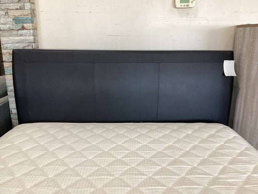 83219 - Black Padded Queen Headboard w/Rails 61x5x46