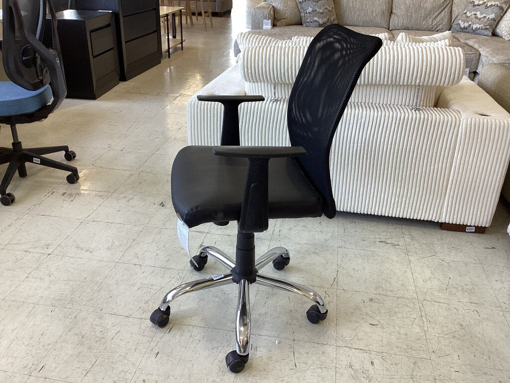 83204 (8528-12) Black Rolling Office Chair 25x20x40