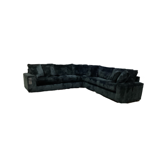 Libby Black Onyx NEW 5pc Modular Sectional 130x130x40 (1300-03)