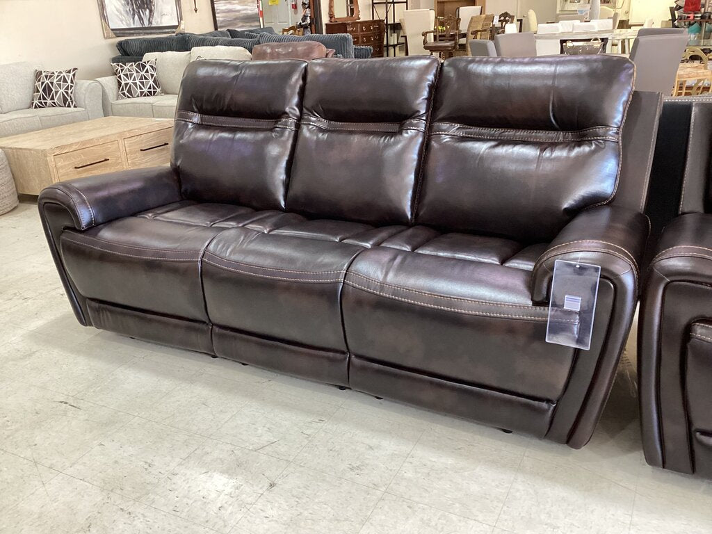 Admiral NEW Brown Motion Sofa w/USB Power Strip 87x33x42