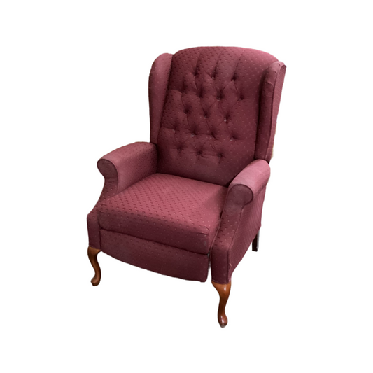 83266 Maroon Push Back Recliner 30x27x40