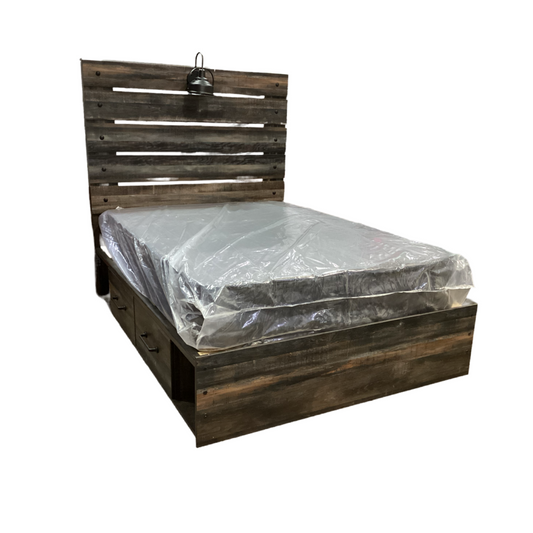 83290 - Ashley Drystan Full Size Panel Storage Bed Frame 57x80x61