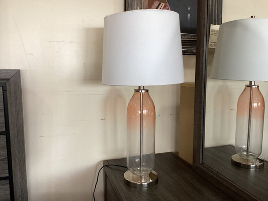 83286 Ashley Sheyla Glass 30in Table Lamp