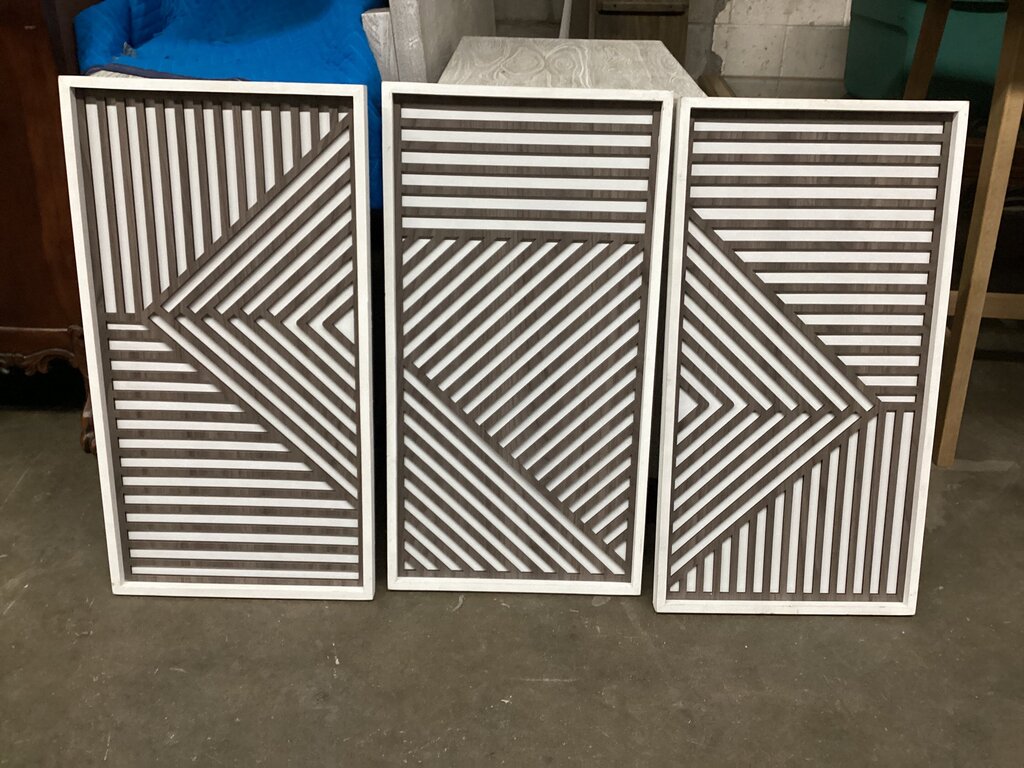 83285 Contemporary 3pc Wall Decor 16x31