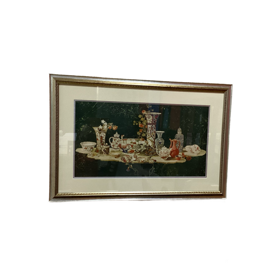 83267 Framed Vase Print 39x1x26