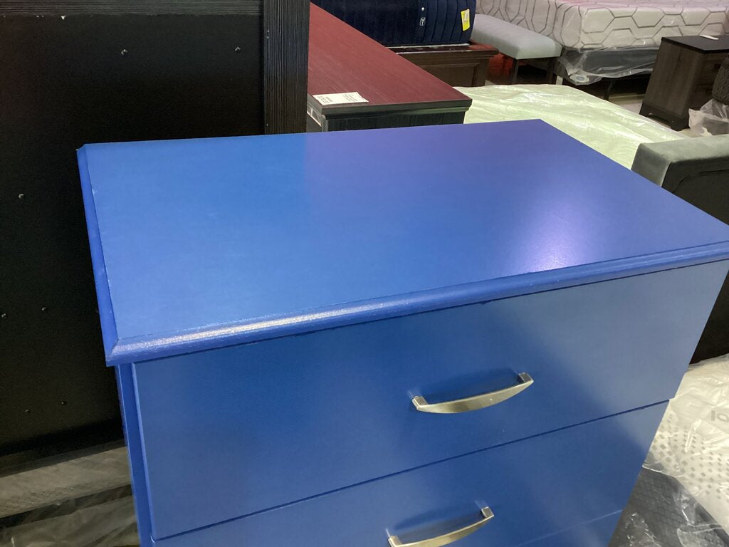 83343 - Pair of Royal Blue Splash Nightstands 20x16x22