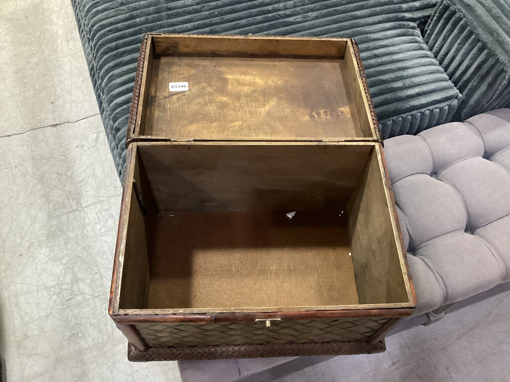 83346 - Cerulean Bay Wicker Chest 19x12x12