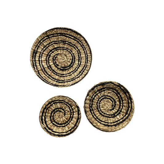 83292 Seagrass Abstract 3pc Wall Decor 15in, 19in, 23in