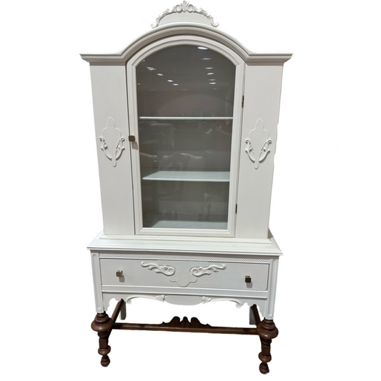 83389 - Painted Vintage Display Cabinet 38x18x60