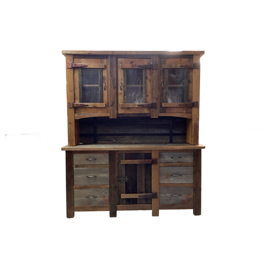 83513 - Heritage Silver Falls Barn Wood Buffet & Hutch 71x20x36-84