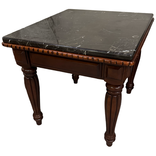 83458 - Marble Top End Table 26x30x25