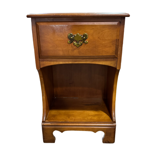 83528 - Vintage Hard Rock Maple Nightstand 18x14x27