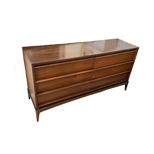 83648 - Lane Rhythm Walnut MCM Dresser 60x18x31
