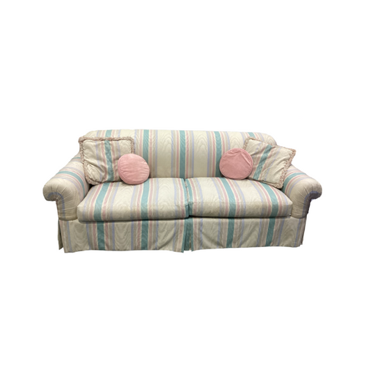 83654 Sherrill Vintage Striped Sofa 80x35x32