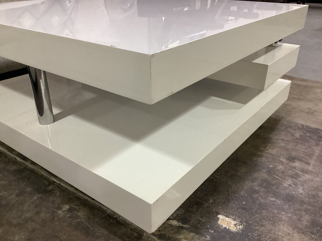 83730 - Pastel Furn White Cocktail Table 36x36x17