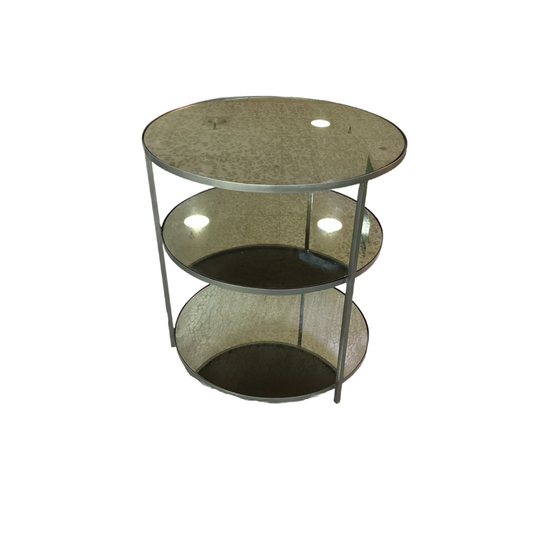 83712 - Arteriors Zinc Percy Side Table 28x28x30