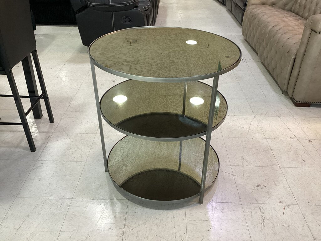 83712 - Arteriors Zinc Percy Side Table 28x28x30