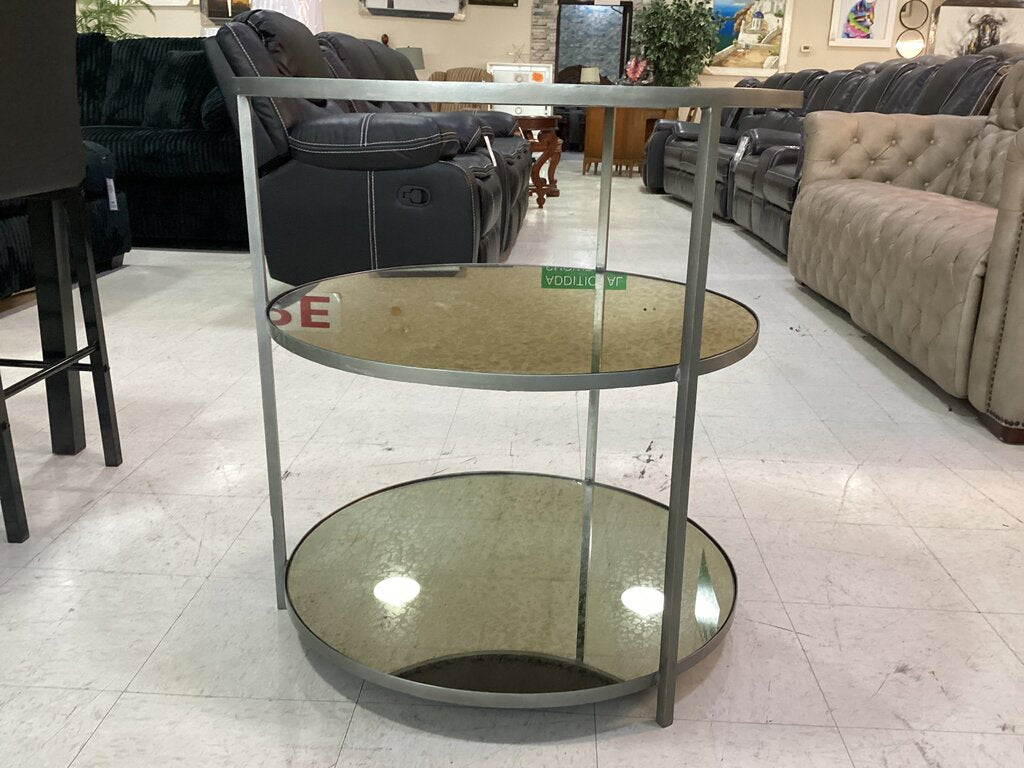 83712 - Arteriors Zinc Percy Side Table 28x28x30
