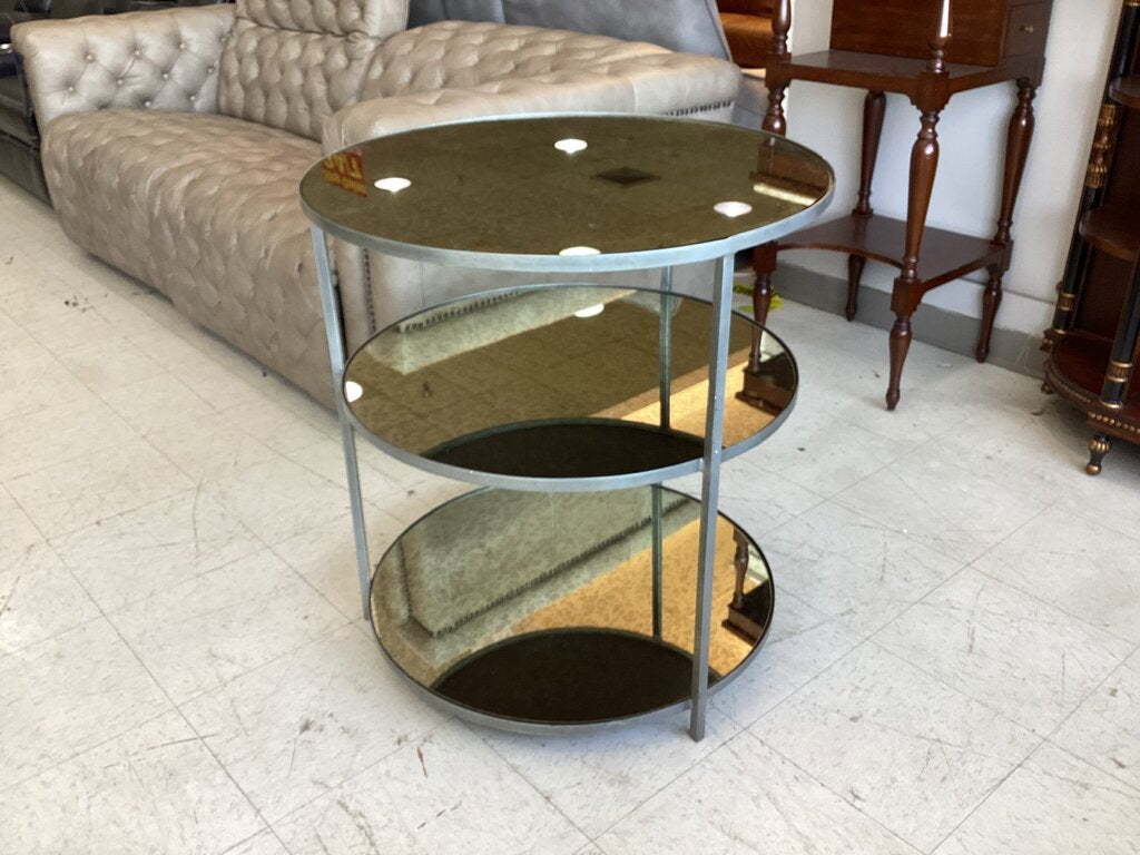 83711 - Arteriors Zinc Percy Side Table 28x28x30