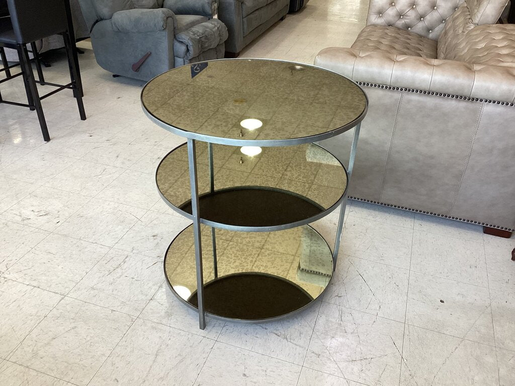 83711 - Arteriors Zinc Percy Side Table 28x28x30