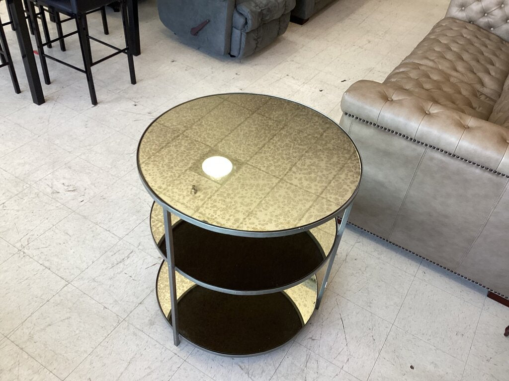 83711 - Arteriors Zinc Percy Side Table 28x28x30