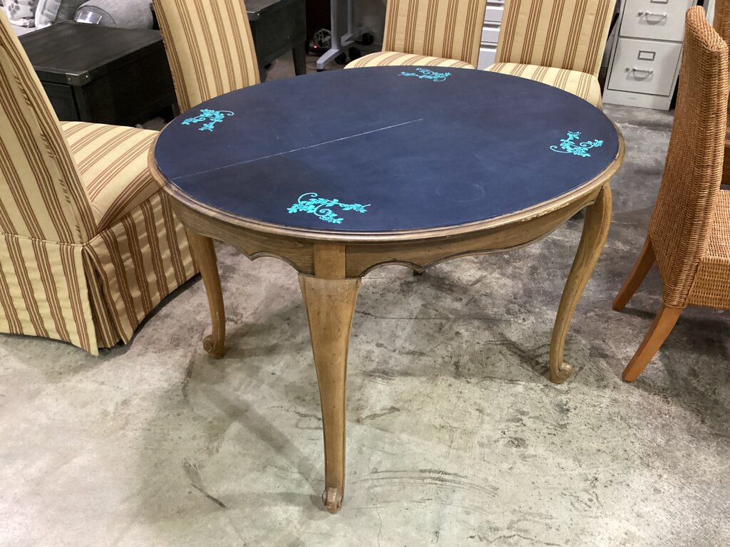 83742 - Black Top Dining Table 44x38x29