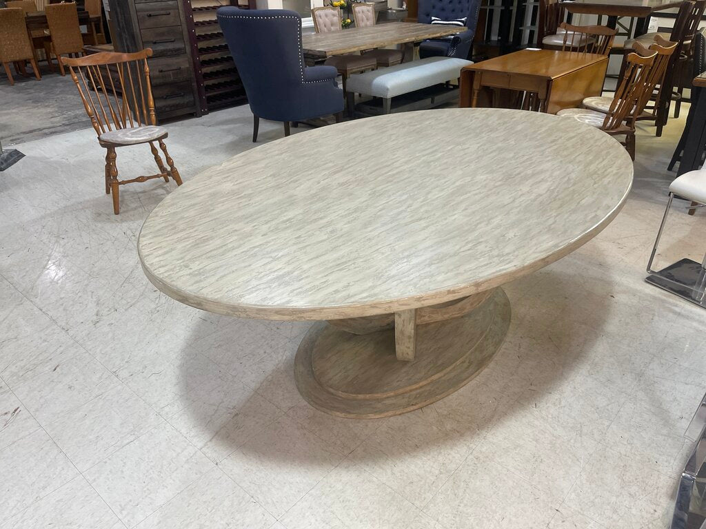 83745 - Belle Escape Modern Chic Oval Dining Table 55x84x30