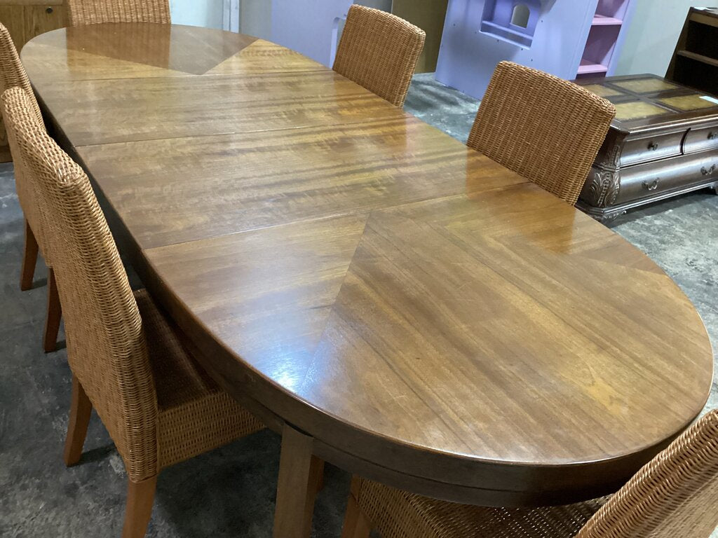 83645 - Founders MCM 7pc Oval Dining Set 40x60-80-100x29